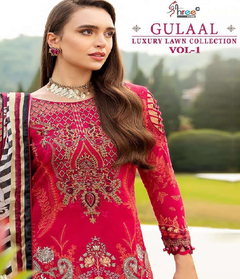 GULAAL LUXURY LAWN VOL-01 by Shree 